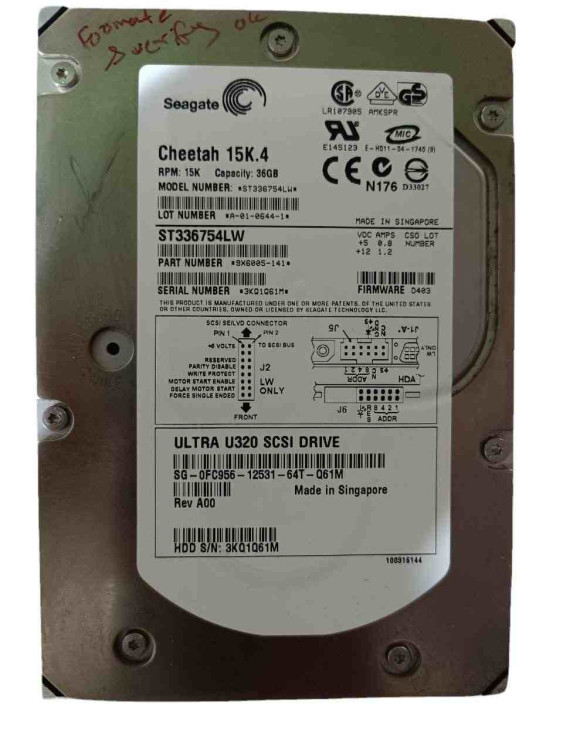 DRV,HD,36G,15K,SCSI,U160