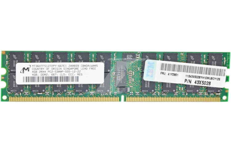 43X5028 IBM 4GB PC2-5300 MEM MOD 43X5028 IBM 4GB PC2-5300 MEM MOD