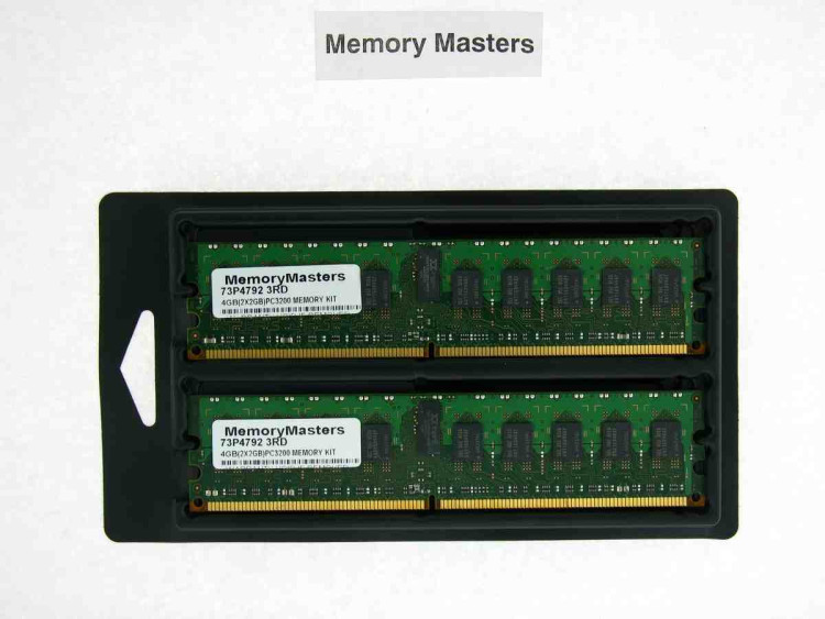 73P4792 IBM 4GB (2X2GB) PC3200 DDR2 MEMORY KIT