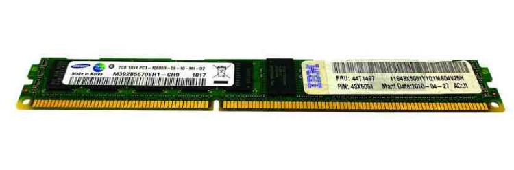 43X5051 IBM 2GB DUALRANK PC3-10600 VLP