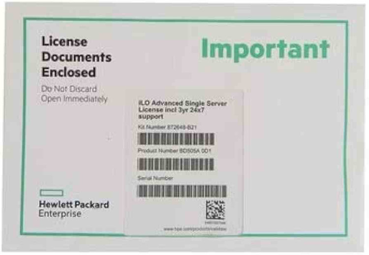 HP iLO Advanced Pack 1 Server License