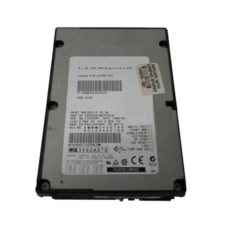DRIVE,HD,9GB,U2W,7200RPM