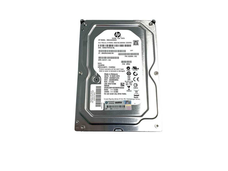 HP 500GB 7.2K 3G MDL NHP 3.5" SATA HARD DRIVE NEW BULK 458941-B21