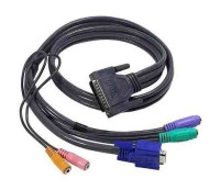 HP KVM CONS CBL CAT5 RJ45 RED 3FT