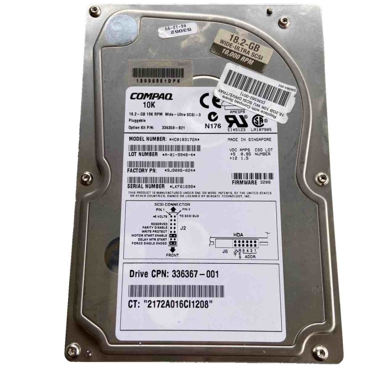 386536-001 HP 9.1GB 1" WU2 10K SCA HD W/ TRAYS 386536-001 HP 9.1GB 1" WU2 10K SCA HD W/ TRAYS