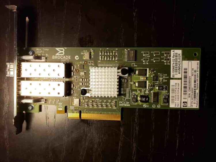 571521-001 HP 82B 8GB DUAL PORT PCI-E HBA 571521-001 HP 82B 8GB DUAL PORT PCI-E HBA