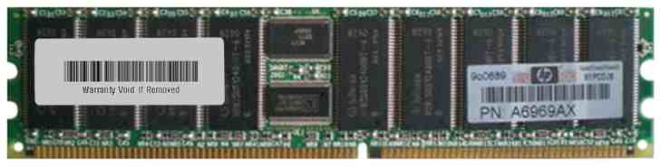 A6969AX HP 1GB (1X1GB) PC2100 DDR MEMORY MODULE A6969AX HP 1GB (1X1GB) PC2100 DDR MEMORY MODULE