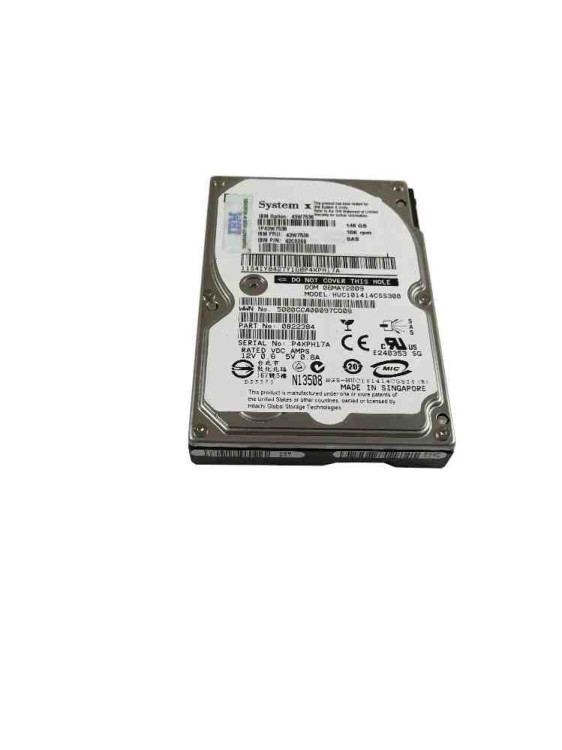 IBM 146GB 10K SAS 2.5 SFF Slim Hot-Swap HDD" IBM 146GB 10K SAS 2.5 SFF Slim Hot-Swap HDD"