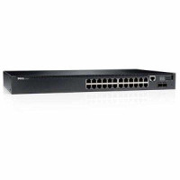 Коммутатор Dell N2024 24x 1GbE + 2x 10GbE SFP+10GbE fixed ports Stacking/3YPNBD (210-ABNV-1)