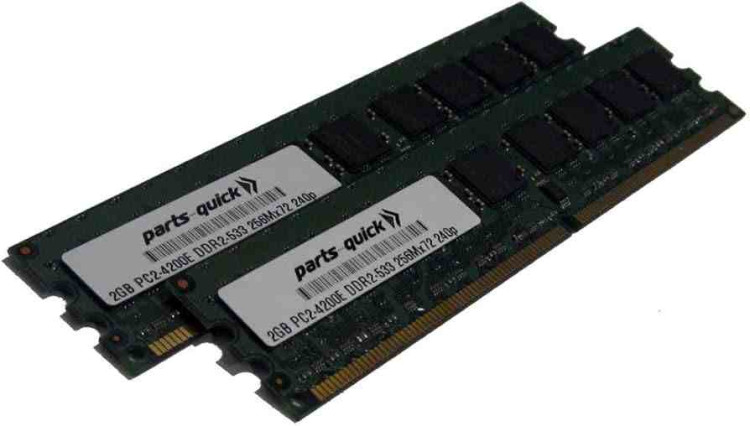 2GB of Advanced ECC PC4200 DDR2 SDRAM