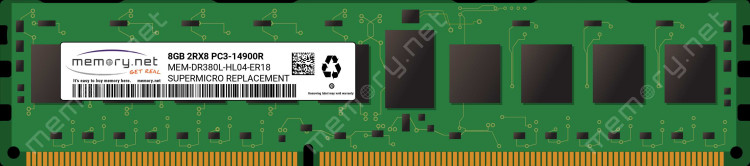 Память DDR3 SuperMicro MEM-DR380L-HL04-ER18 8Gb DIMM ECC Reg PC3-14900 CL13 1866MHz