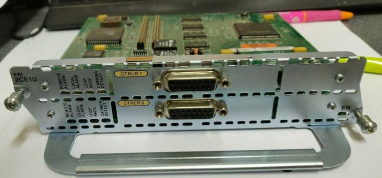 1 PORT F. ETHER. 2 PORT CHANNELIZED E1/ISDN-PRI UNBALANCED NM