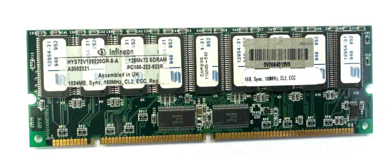 115945-042 HP 1GB (1 X 1GB) PC100 ECC MODULE