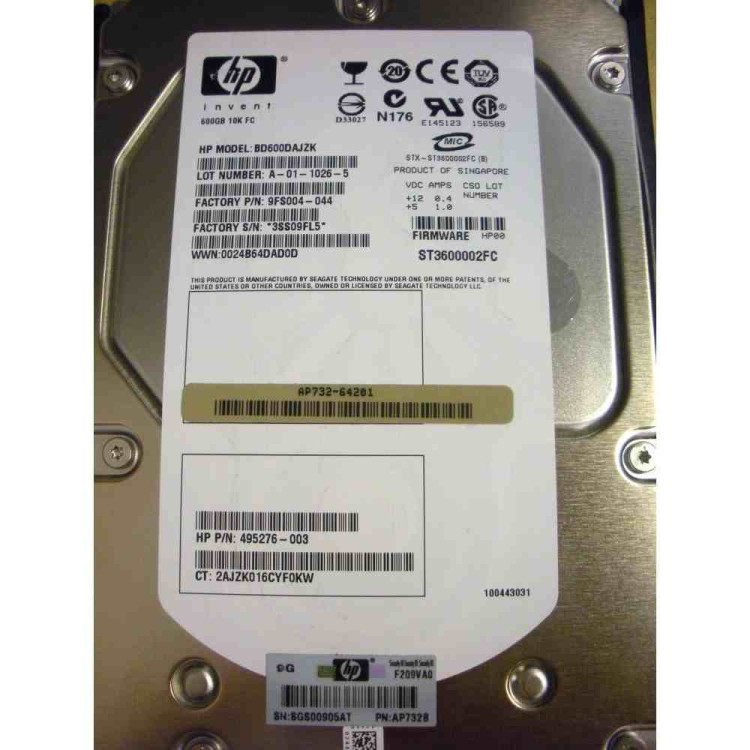HP EVA M6412A 600GB 10K FC Dri HP EVA M6412A 600GB 10K FC Dri