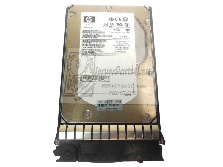 389344-001 HP 146GB 3GB/s 15K SAS 3.5" DP HHD W/ Tray 389344-001 HP 146GB 3GB/s 15K SAS 3.5" DP HHD W/ Tray