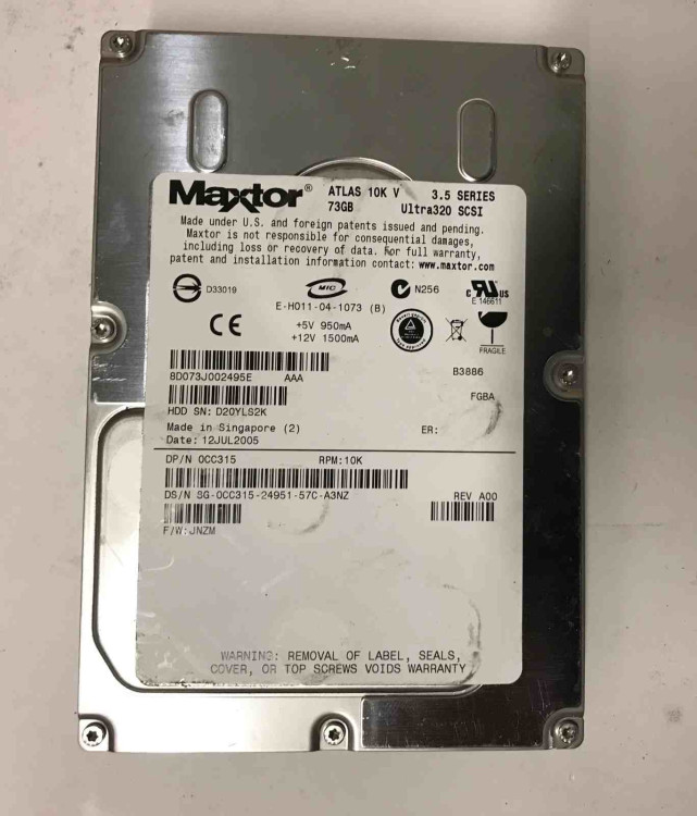 73GB 10K ULTRA320 SCSI HARD DRIVE 73GB 10K ULTRA320 SCSI HARD DRIVE