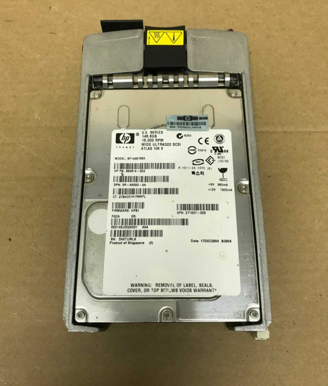HP 36.4GB ULTRA320 15K HARD DRIVE NEW BULK 356914-001