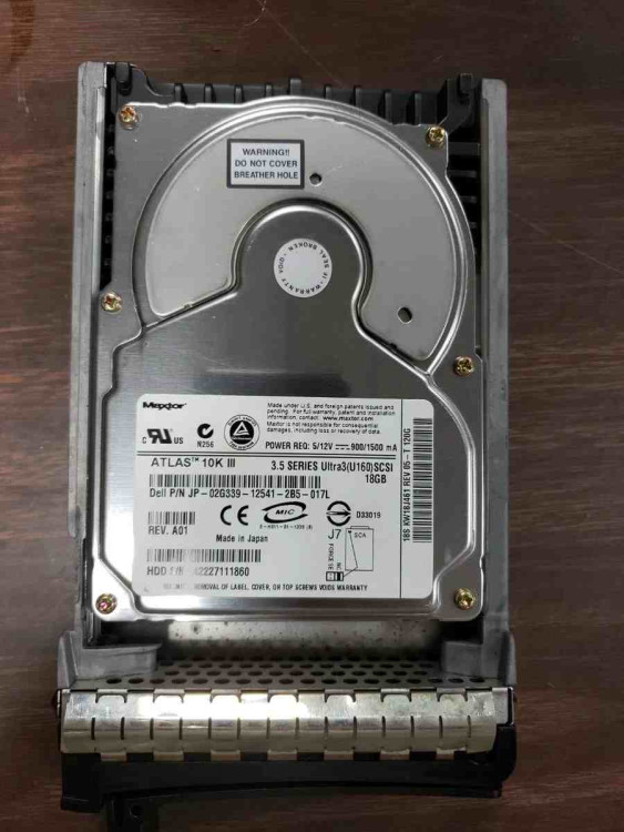 CLEAN TESTED 286712-002 HP 72.8GB 10K Ultra3 Universal HDD 80 Pins W/ Tray