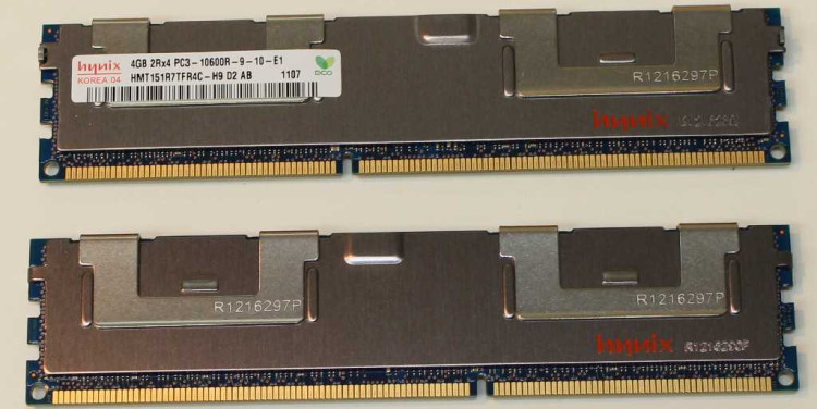 HP 4GB (1 X 4GB) 2RX4 PC3-10600R-9 DDR3-1333 MHz NEW BULK 501534-001