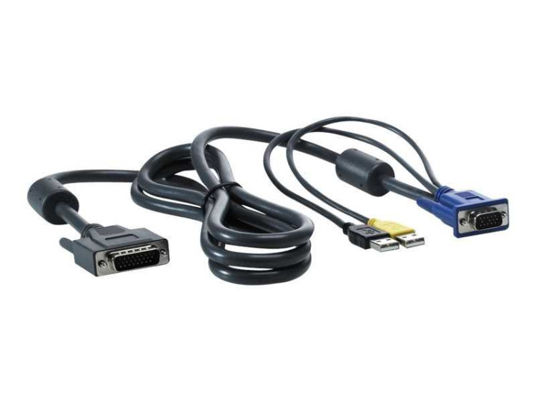 HP 1x4 KVM Console 6ft USB Cable  All Racks