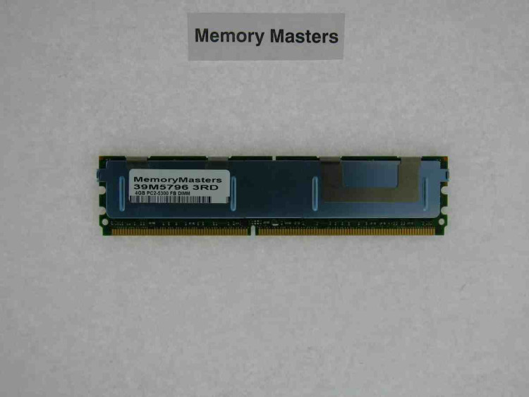 39M5796 IBM 4GB (1X4GB) PC5300 DDR2 MEMORY MODULE 39M5796 IBM 4GB (1X4GB) PC5300 DDR2 MEMORY MODULE