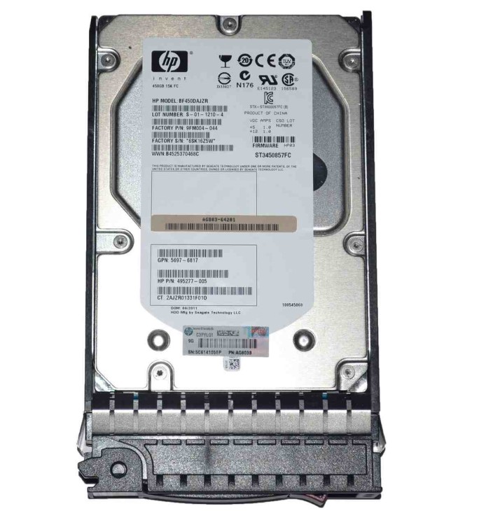 AG803-64201 HP 450GB 15K rpm dual-port 2/4 Gb/s FC-AL 1-inch Drive AG803-64201 HP 450GB 15K rpm dual-port 2/4 Gb/s FC-AL 1-inch Drive