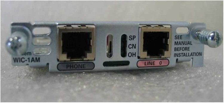 ONE-PORT ANALOG MODEM WAN INTERFACE CARD