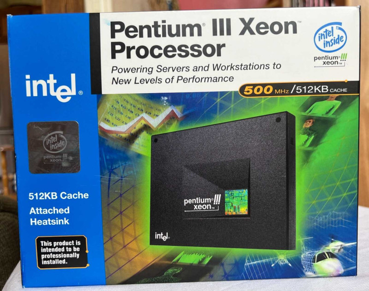 PROC, XEON PIII/500,512K,W/HTSNK
