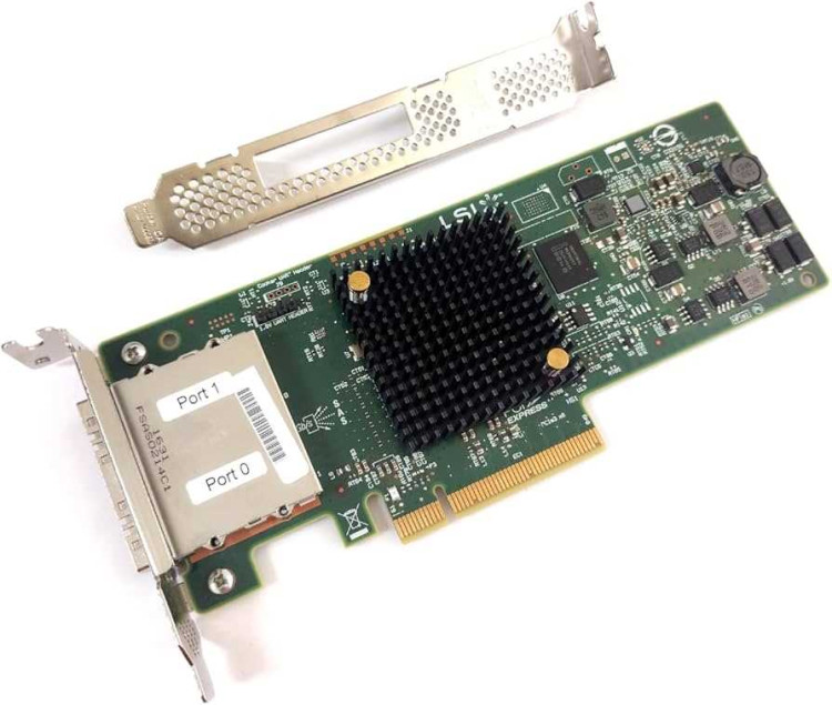 Контроллер LSI 9207-8e HBA, 8e ports (LSI00300)