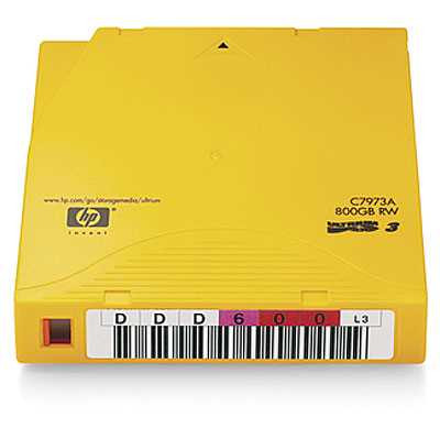 HP Ultrium 800GB RW Custom Label 20 Pk 7A