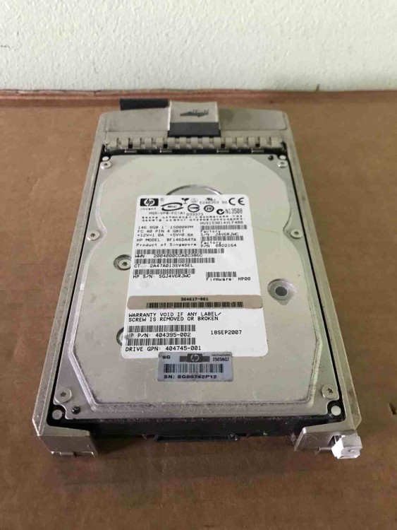404395-002 HP 146GB FC 15K Hard Drive 404395-002 HP 146GB FC 15K Hard Drive
