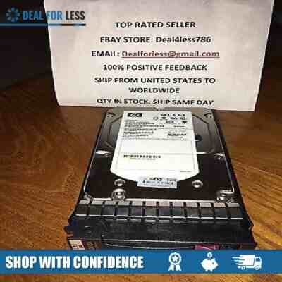 CLEAN TESTED DF300ABAAA HP 300GB 3GB/s 15K SAS 3.5" SP HHD W/ Tray