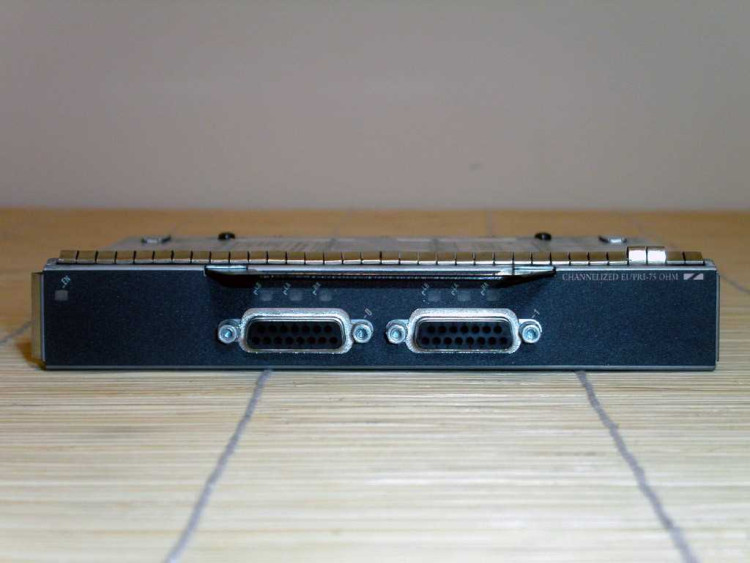 2-PORT CHANNELIZED EI/PRI PORT ADAPTER, 75 OHM 2-PORT CHANNELIZED EI/PRI PORT ADAPTER, 75 OHM