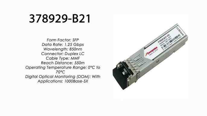 378929-B21 HP 850NM 1000B-SX GBIC TRASNCEIVER 378929-B21 HP 850NM 1000B-SX GBIC TRASNCEIVER