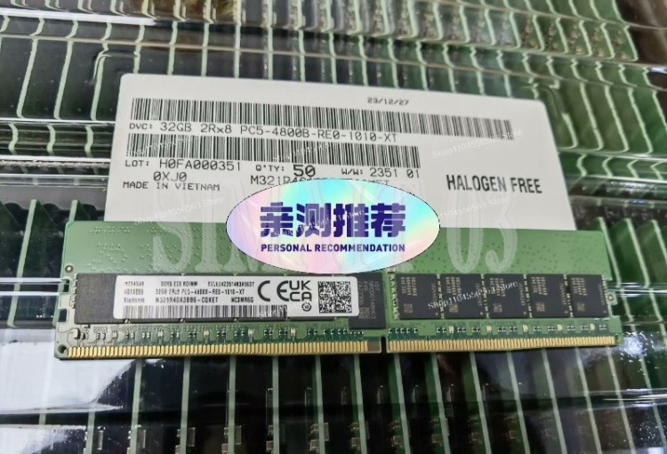 Оперативная память DDR5 32GB 2Rx8 PC5-4800B ECC Registered 4800MHz для серверов Samsung Оперативная память DDR5 32GB 2Rx8 PC5-4800B ECC Registered 4800MHz для серверов Samsung