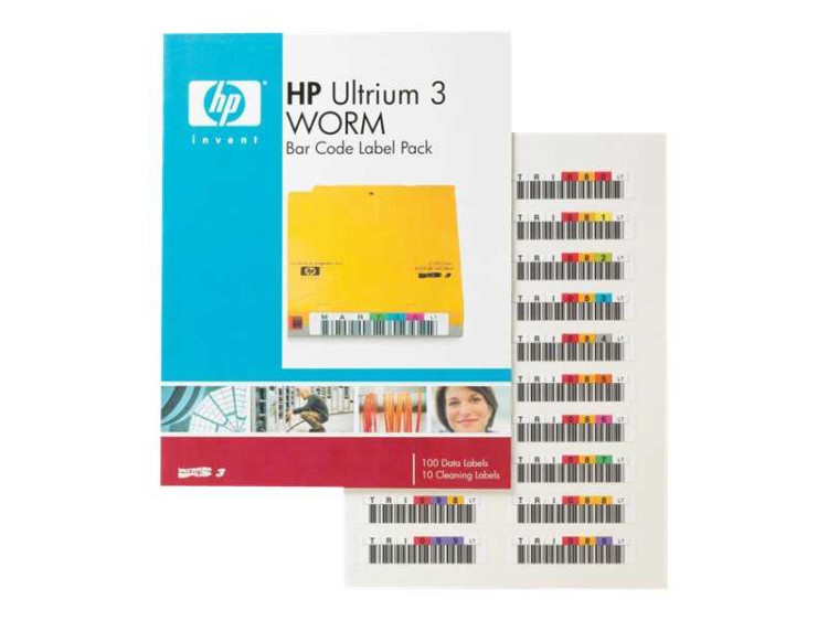 HP Ultrium 3 WORM Bar Code Label Pack 7A