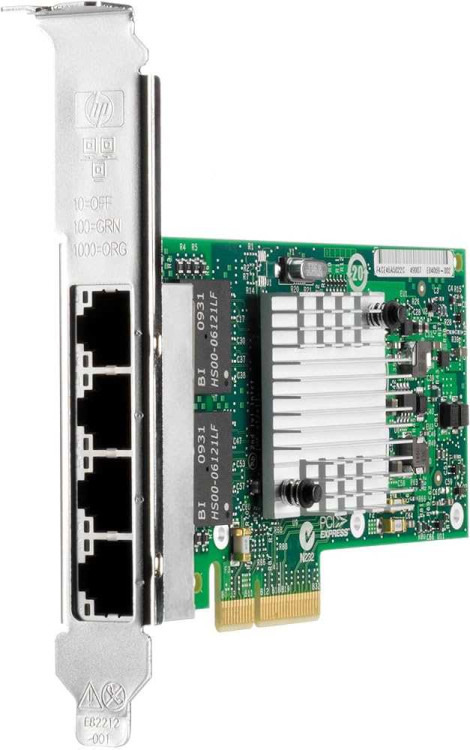 HP NC365T PCIe 4-PORT ETHERNET SERVER ADAPTER CARD 593743-001 HP NC365T PCIe 4-PORT ETHERNET SERVER ADAPTER CARD 593743-001