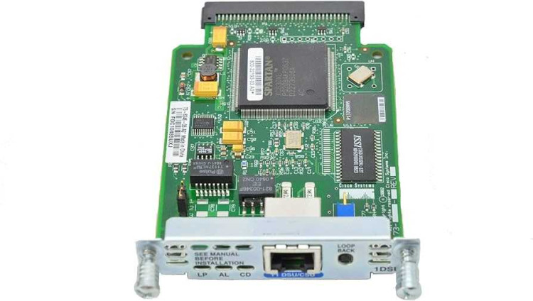 CISCO SYSTEMS WIC-1DSU-T1, 1-PORT T1/FT1 DSU/CSU WAN INTERFACE CARD