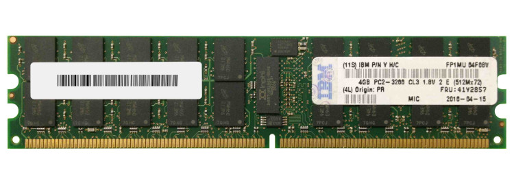 41Y2857 IBM 4GB (1 X 4GB) PC3200 DDR2 MEMORY MODULE 41Y2857 IBM 4GB (1 X 4GB) PC3200 DDR2 MEMORY MODULE