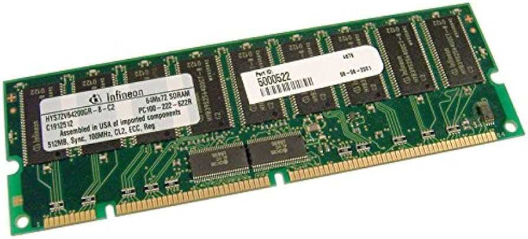 512MB 100 MHz Reg ECC SDRAM 4x128MB