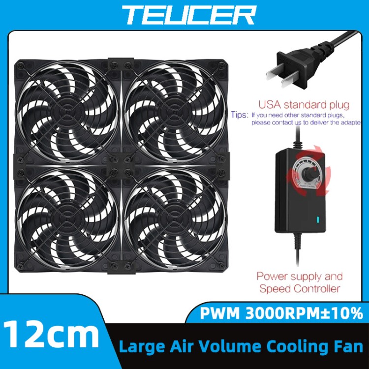 Вентилятор TEUCER B12025 120mm 1500-3000RPM 12V для серверных шкафов Вентилятор TEUCER B12025 120mm 1500-3000RPM 12V для серверных шкафов