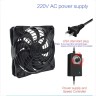 Вентилятор TEUCER B12025 120mm 1500-3000RPM 12V для серверных шкафов Вентилятор TEUCER B12025 120mm 1500-3000RPM 12V для серверных шкафов