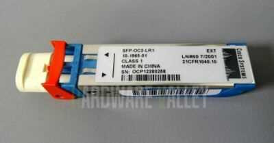 OC3/STM1 SFP, SINGLE-MODE FIBER, LONG REACH (40KM), ORIGINAL CISCO LABELED, SEALED NIB