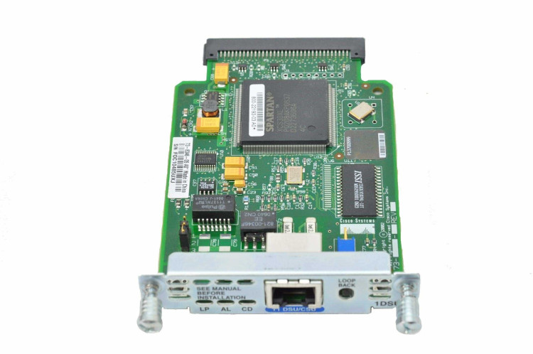 UPDATED 1-PORT T1/FRACTIONAL T1 DSU/CSU WAN INTERFACE CARD IN BOX WITH HOLOGRAM FROM CISCO