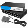 HUB, 8 PORT RJ45, ENET, 3000TX, UK