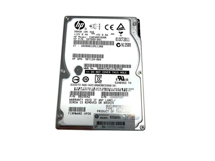 HP 300GB 10K 6G SAS 2.5" NHP DUAL PORT NEW BULK 537809-B21 HP 300GB 10K 6G SAS 2.5" NHP DUAL PORT NEW BULK 537809-B21