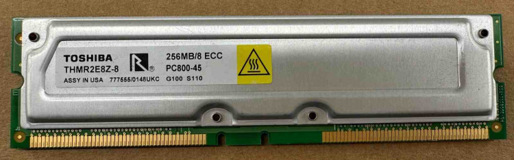 MEM MOD,256MB,45NS,RDRAM,800MHz,ECC