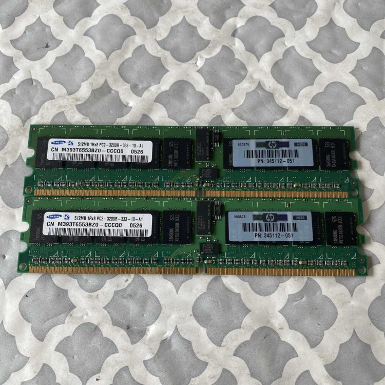 HP 512MB REG PC2-3200 (1 X 512) DDR SDRAM NEW BULK