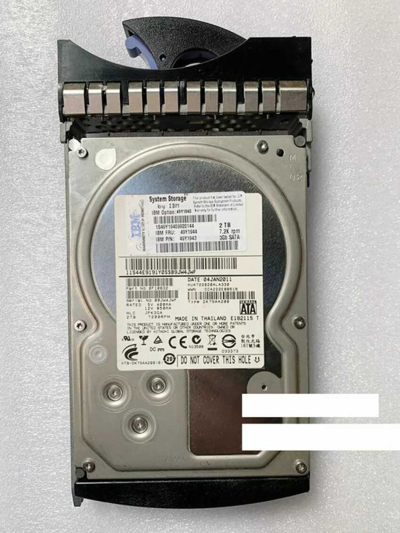 IBM 2TB 7200RPM DUAL PORT SATA 3.5" HARD DRIVE NEW BULK 49Y1940 IBM 2TB 7200RPM DUAL PORT SATA 3.5" HARD DRIVE NEW BULK 49Y1940