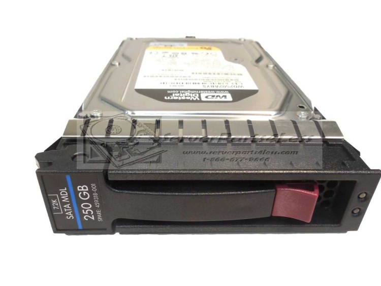 HP 250GB 3G SATA 7.2K 3.5" MDL HOT PLUG HARD DRIVE  GB0250EAFYK